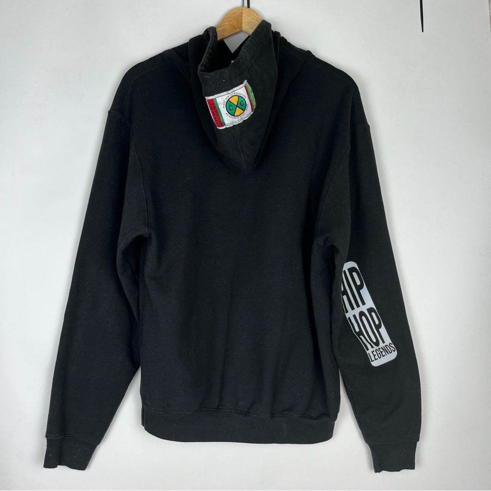 Vintage Cross Colours TLC Hoodie Black Sweatshirt Hip Hop 90s - Picture 3 of 7